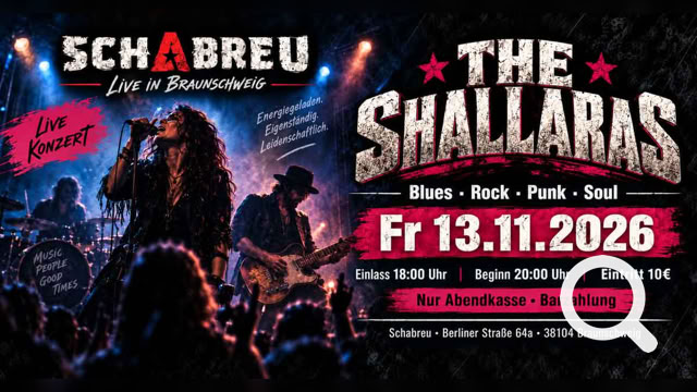 Sa 13.11.26 - The Schallaras live im Schabreu