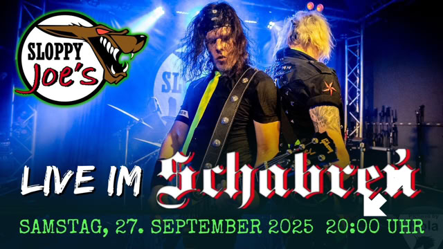 Sloppy Joe's Logo - Schon mehrfach haben sie live das Schabreu in Braunschweig gerockt.