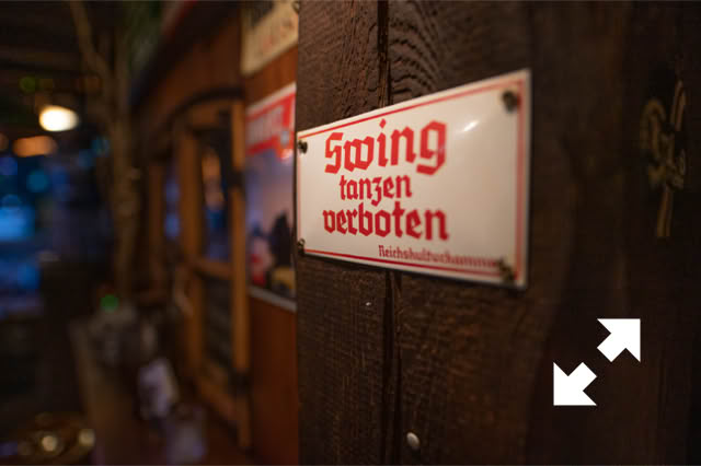 Swing tanzen verboten - Schild