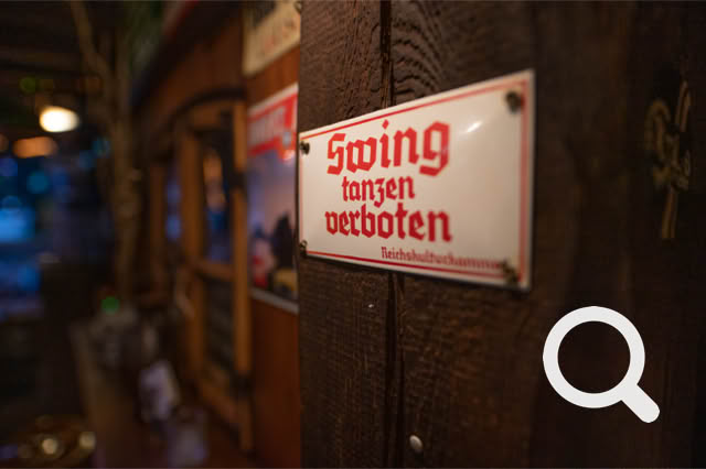 Swing tanzen verboten - Schild