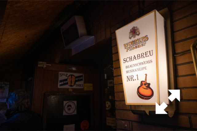 Leuchtreklame vom Schabreu